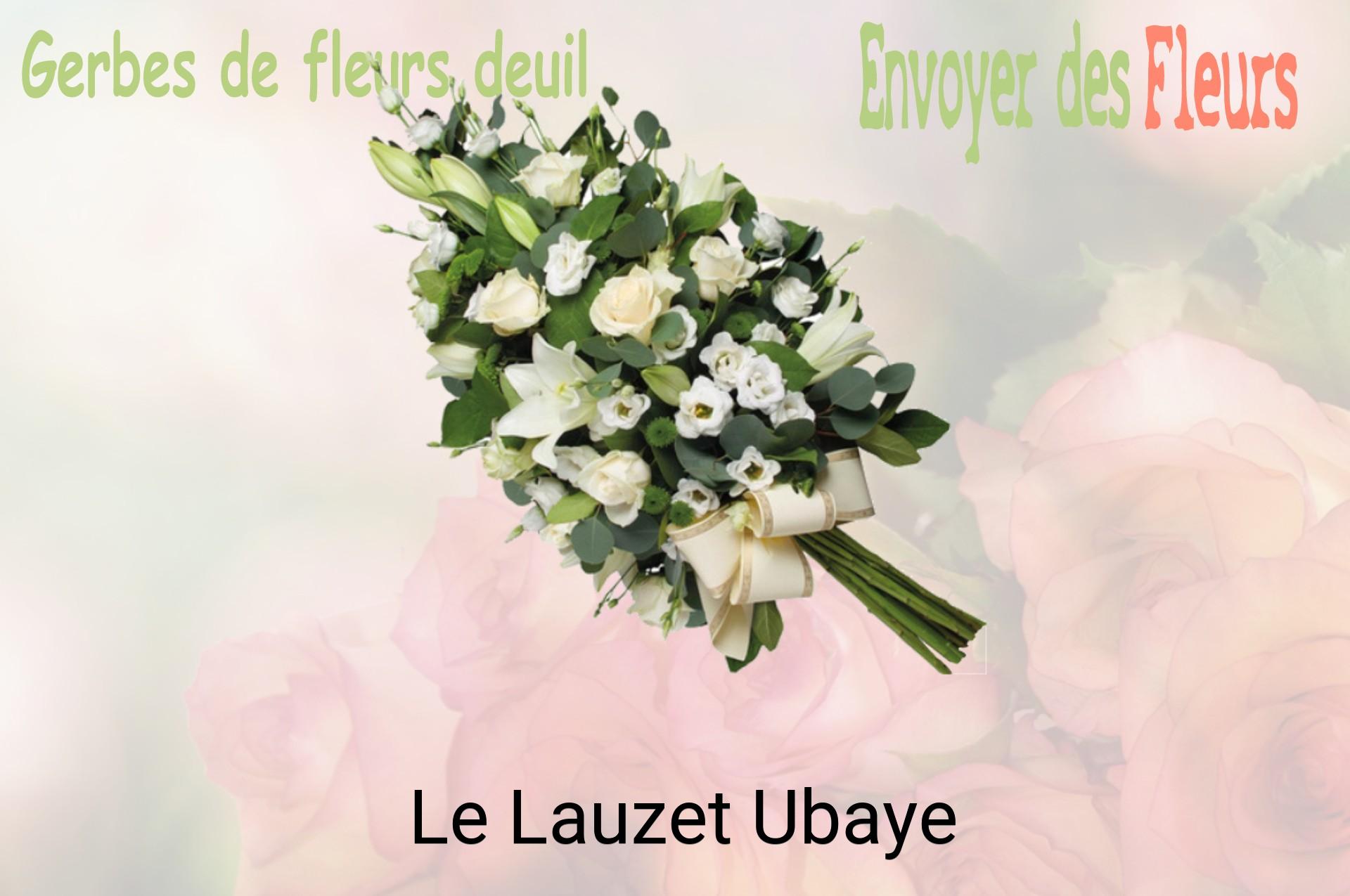 Gerbe de fleurs de deuil livrée à Le Lauzet-Ubaye